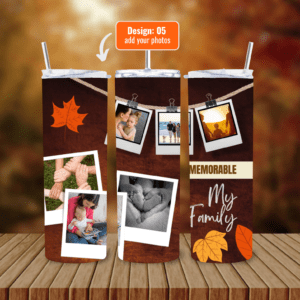 Personalize Your 600ml Double Wall Tumbler with Lid & Straw | Customizable with Your Images