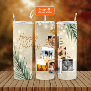 Personalize Your 600ml Double Wall Tumbler with Lid & Straw | Customizable with Your Images