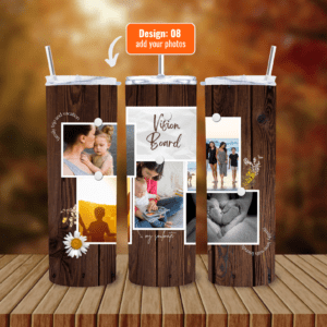 Personalize Your 600ml Double Wall Tumbler with Lid & Straw | Customizable with Your Images