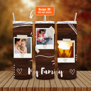 Personalize Your 600ml Double Wall Tumbler with Lid & Straw | Customizable with Your Images