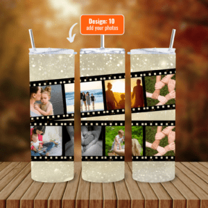 Personalize Your 600ml Double Wall Tumbler with Lid & Straw | Customizable with Your Images