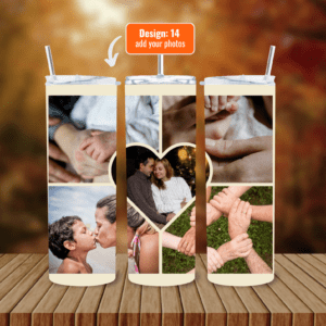 Personalize Your 600ml Double Wall Tumbler with Lid & Straw | Customizable with Your Images