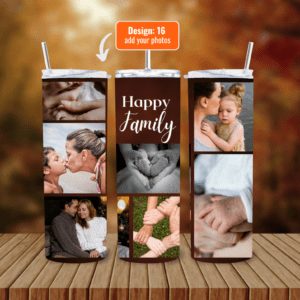 Personalize Your 600ml Double Wall Tumbler with Lid & Straw | Customizable with Your Images