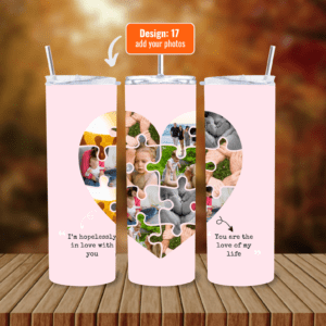 Personalize Your 600ml Double Wall Tumbler with Lid & Straw | Customizable with Your Images