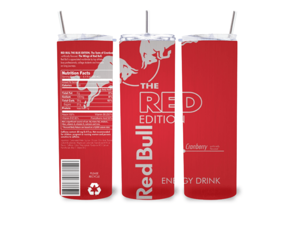 600ml Tumbler (Redbull) - Insulated Stainless Steel Drinkware - Image 7