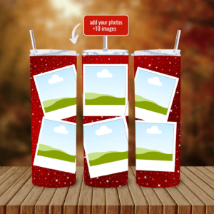 Valentine's 600ml Double Wall Tumbler with Lid & Straw | Customizable with Your Images