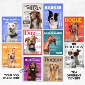 Personalized Pet Magazine Cover