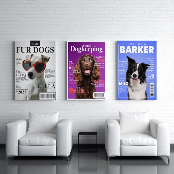Personalized Pet Magazine Cover