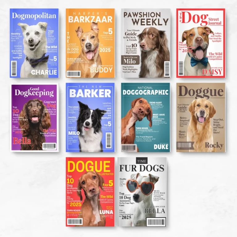 Personalized Pet Magazine Cover