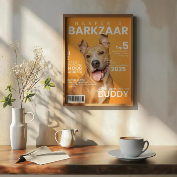 Personalized Pet Magazine Cover